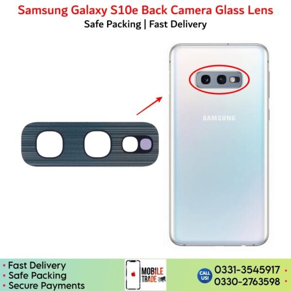 Samsung Galaxy S10e back camera Glass Lens Price In Pakistan
