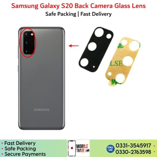 Samsung Galaxy S20 back camera Glass Lens Price In Pakistan