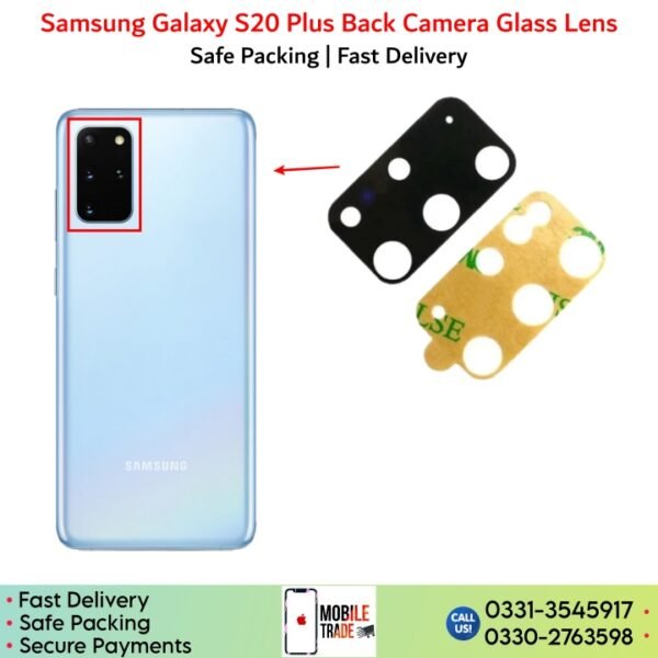 Samsung Galaxy S20 Plus back camera Glass Lens Price In Pakistan