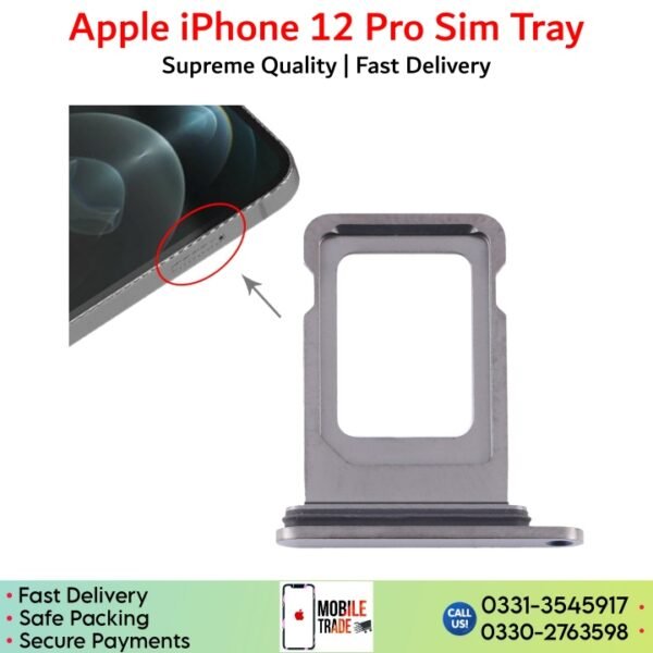 iPhone 12 Pro Sim Tray, Sim Card Slot Price in Pakistan