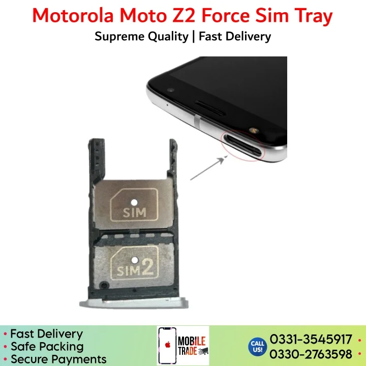 Motorola Moto Z2 Force Sim Tray, Sim Card Slot Price in Pakistan