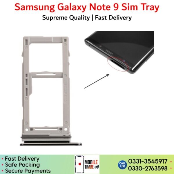 Samsung Galaxy Note 9 Sim Tray, Sim Card Slot Price in Pakistan