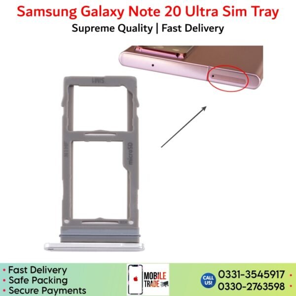 Samsung Galaxy Note 20 Ultra Sim Tray, Sim Card Slot Price in Pakistan