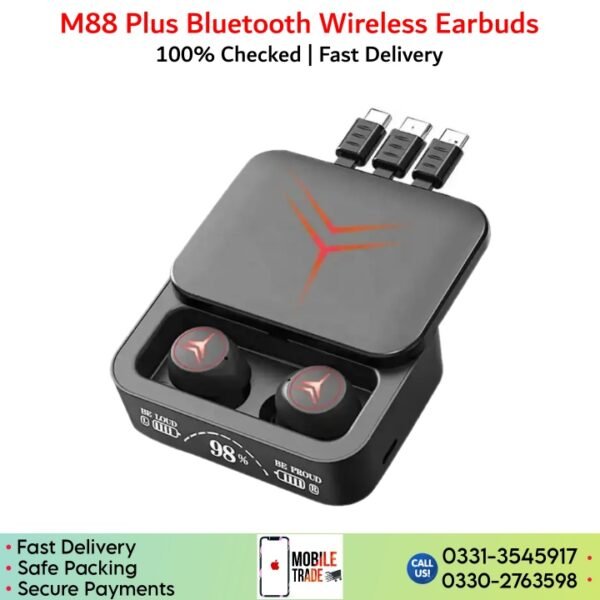 M88 Plus Bluetooth Earbuds Price in Pakistan