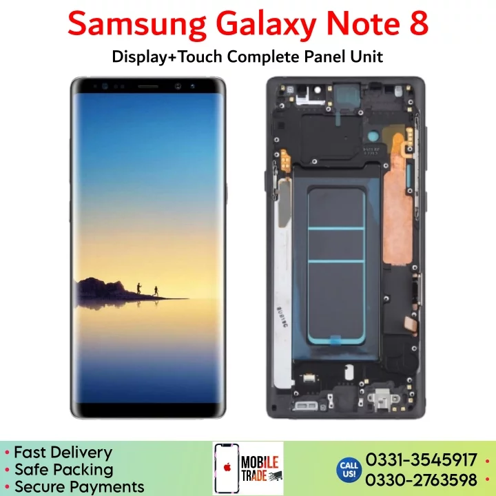 Samsung Galaxy Note 8 LCD unit panel price in Pakistan