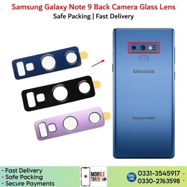 Samsung Galaxy Note 9 back Camera Lens Glass Price In Pakistan