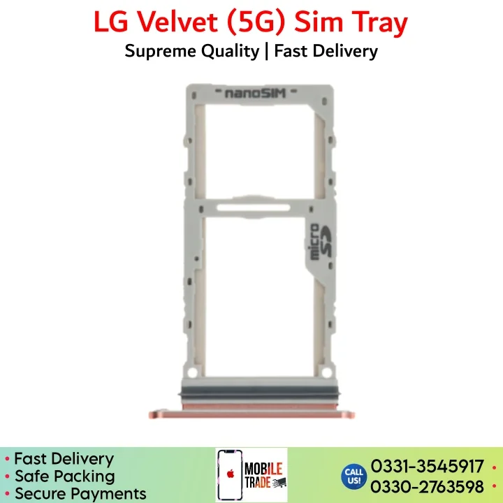 LG Velvet 5G Sim Tray, Sim Card Slot Price in Pakistan