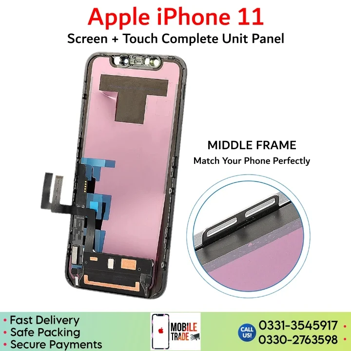 iPhone 11 replacement LCD unit panel price in Pakistan