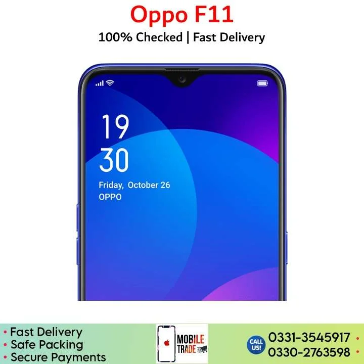 Oppo F11 Specification and Price In Pakistan.