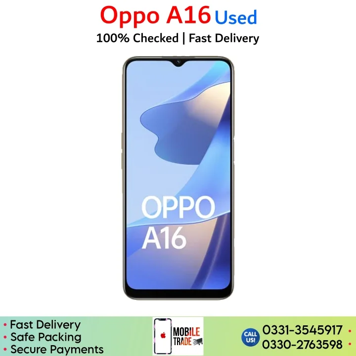 Oppo A16 Price In Pakistan