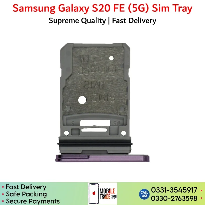 Samsung Galaxy S20 FE Sim Tray, Sim Card Slot Price in Pakistan.