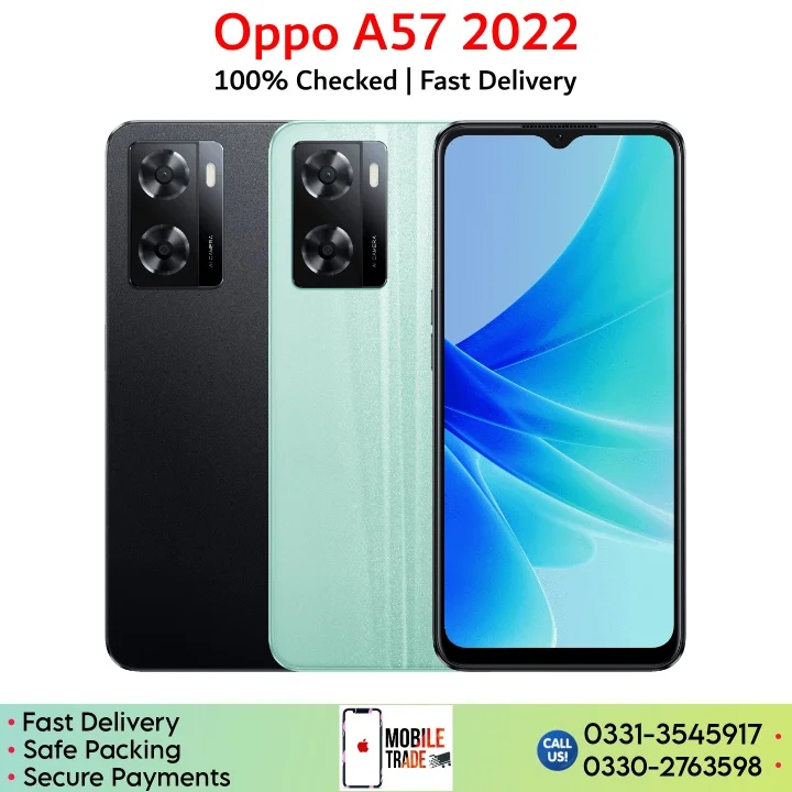 Oppo A57 4G 2022 Price In Pakistan.