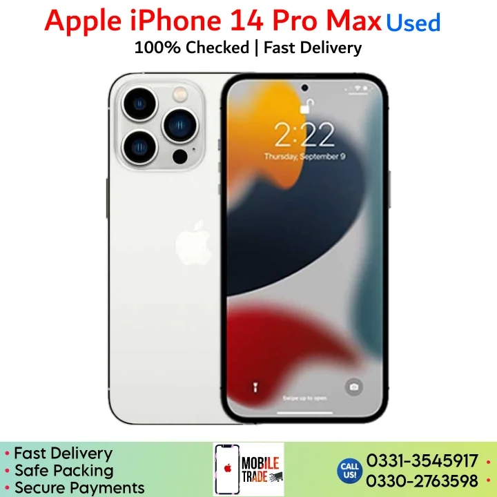 Apple iPhone 14 Pro Max Used Price In Pakistan & Specifications.