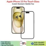 iPhone 15 Pro Front Screen Touch Glass Price In Pakistan.