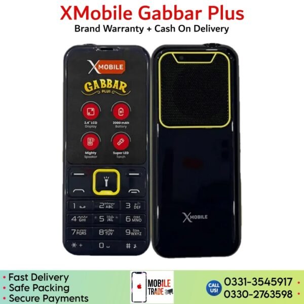 Keypad XMobile Gabbar Plus Specs & Price In Pakistan.