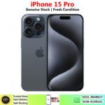iPhone 15 Pro Price In Pakistan 2026