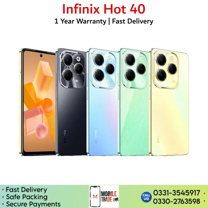 Infinix Hot 40 Specifications & price in Pakistan.