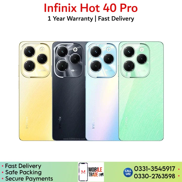 Infinix Hot 40 Pro price in Pakistan.