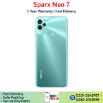 Sparx Neo 7 price in Pakistan.