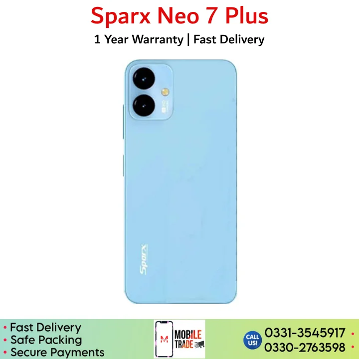 Sparx Neo 7 Plus price in Pakistan.
