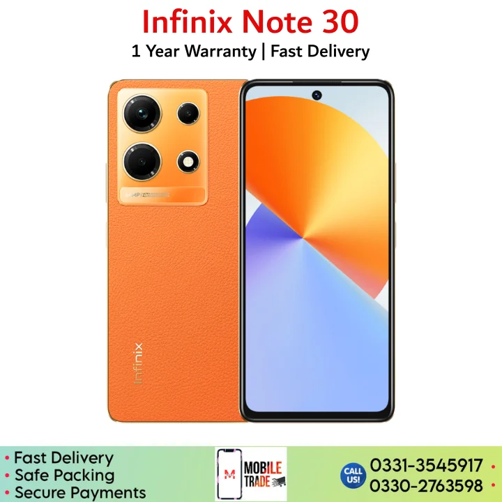 Infinix Note 30 Specifications & price in Pakistan.
