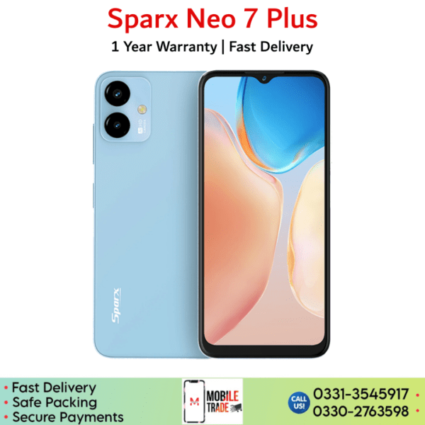 Sparx Neo 7 Plus price in Pakistan.