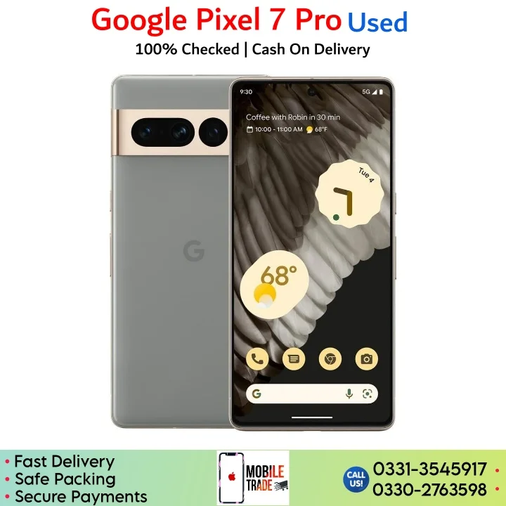 Google Pixel 7 Pro used second hand price in Pakistan.