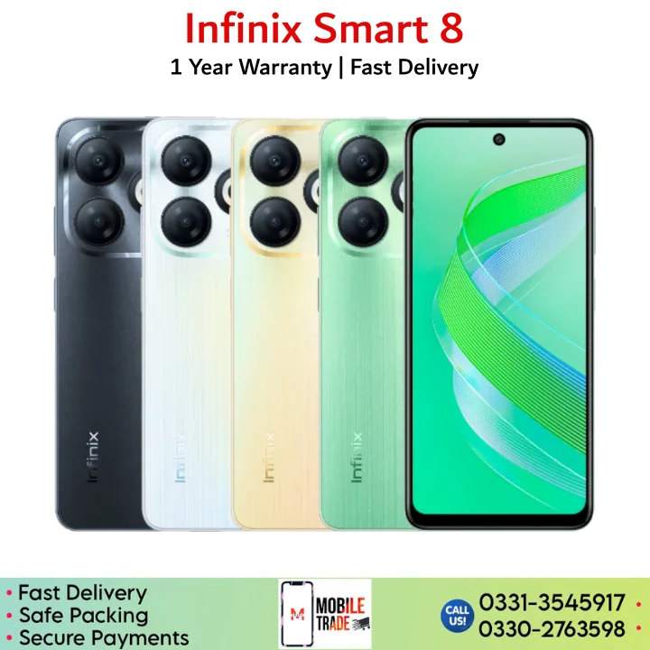 Infinix Smart 8 price in Pakistan.