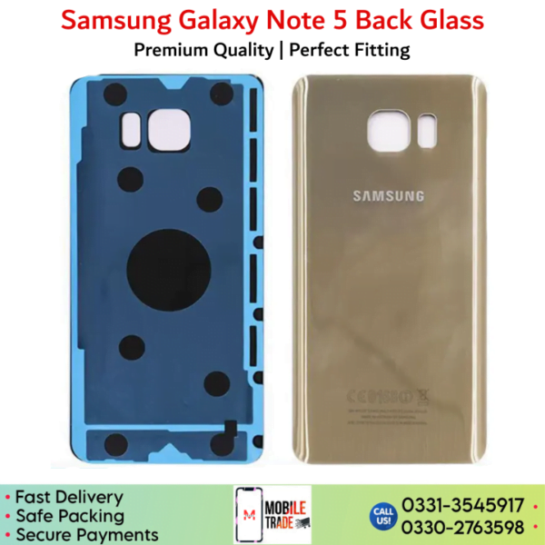 Samsung Galaxy Note 5 back glass pictures