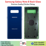 Samsung Galaxy Note 8 back glass images.