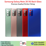 Samsung Galaxy Note 20 5G back glass pictures