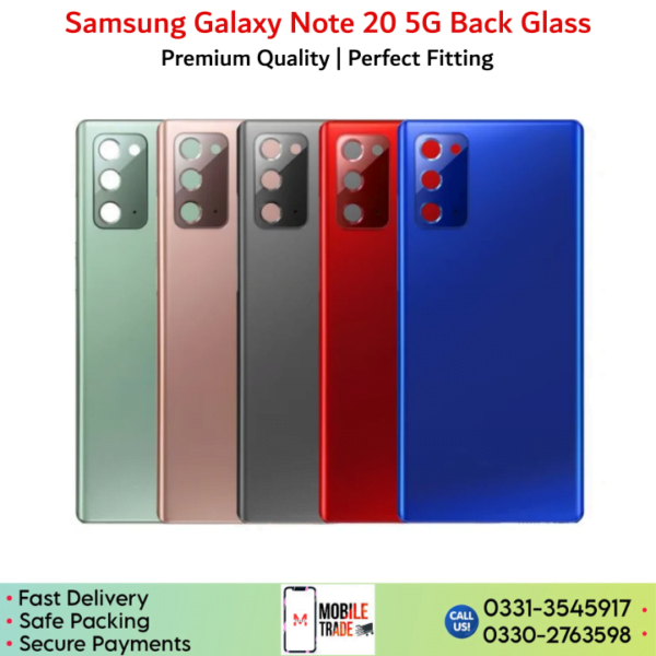 Samsung Galaxy Note 20 5G back glass pictures