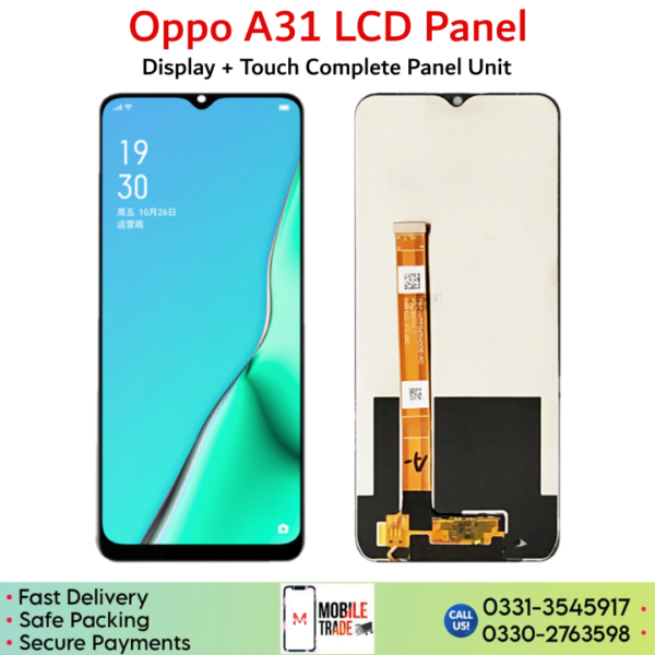 Oppo A31 LCD Panel Price In Pakistan.