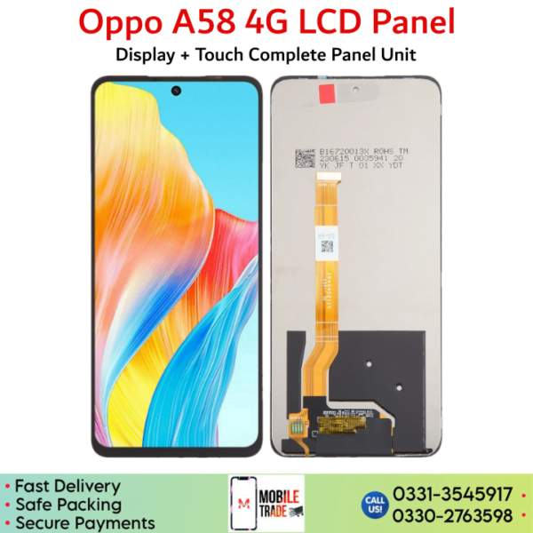 Oppo A58 4G LCD Panel images.