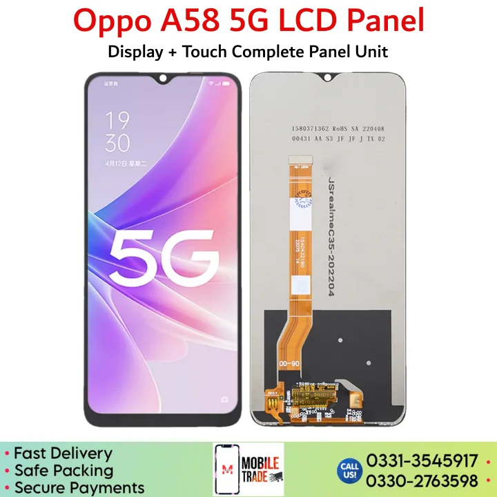 Oppo A58 5G LCD Panel images.