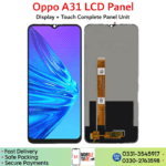 Oppo A31 LCD Panel Price In Pakistan.
