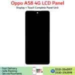 Oppo A58 4G LCD Panel price in Pakistan.