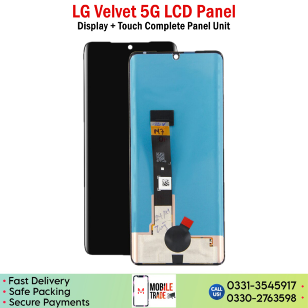 LG Velvet 5G LCD Panel Price In Pakistan.