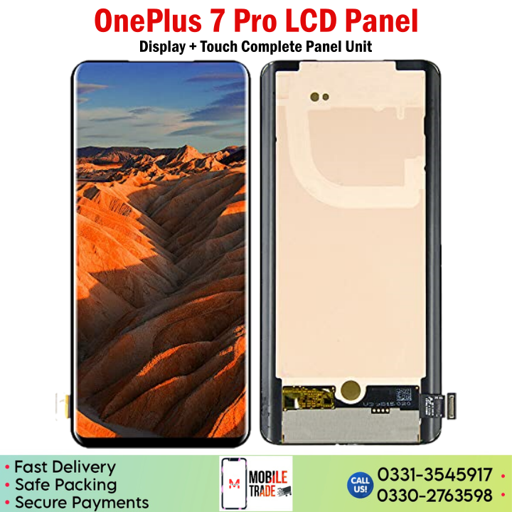 thumbnail image 2 of OLED Screen + Digitizer Assembly For OnePlus 7 Pro – Black, Replacement LCD 2 of 2