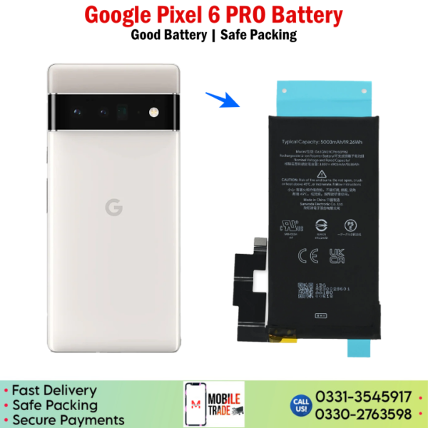 Google Pixel 6 pro Battery price in Pakistan