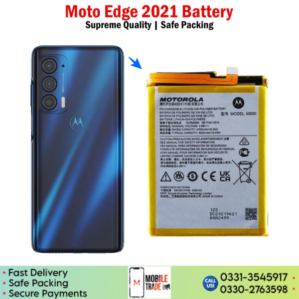 Motorola Edge 2021 Battery Price In Pakistan