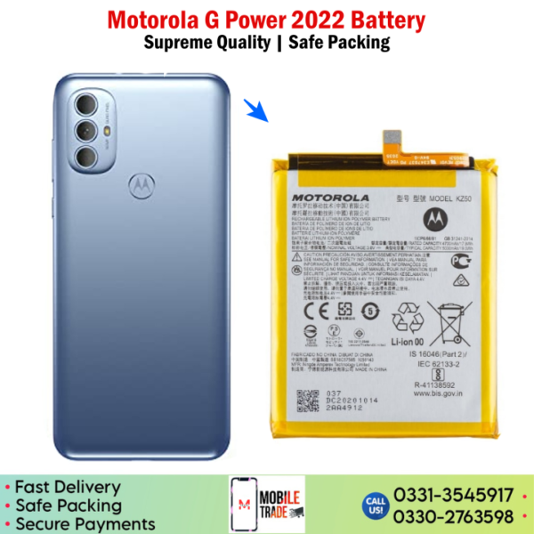 Motorola G Power 2022 Battery Price In Pakistan