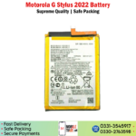 Motorola G Stylus 2022 Battery Price In Pakistan