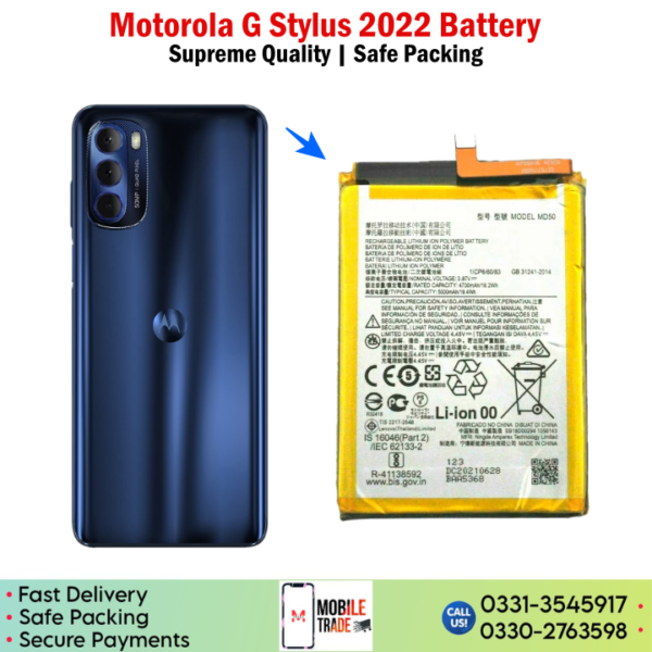 Motorola G Stylus 2022 Battery Price In Pakistan