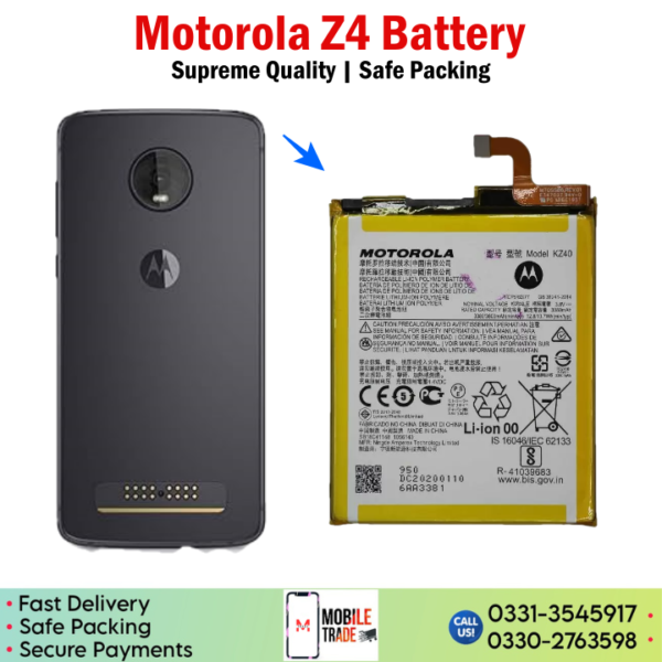 Motorola Z4 Battery Price In Pakistan