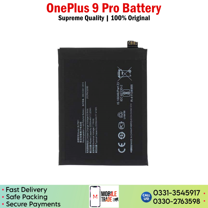 OnePlus 9 Pro Battery Price In Pakistan