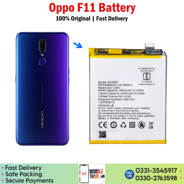 Oppo F11 Battery Price In Pakistan