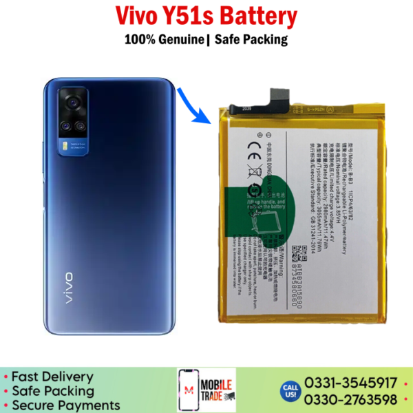 Vivo Y51 battery price in pakistan