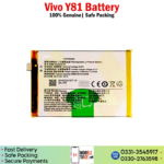 Vivo Y81 battery price in pakistan