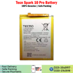 Tecno Spark 10 Pro Battery Price In Pakistan